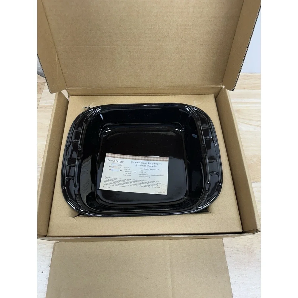 Longaberger Woven Traditions 8 X 8 Baking Dish- Ebony 35572150